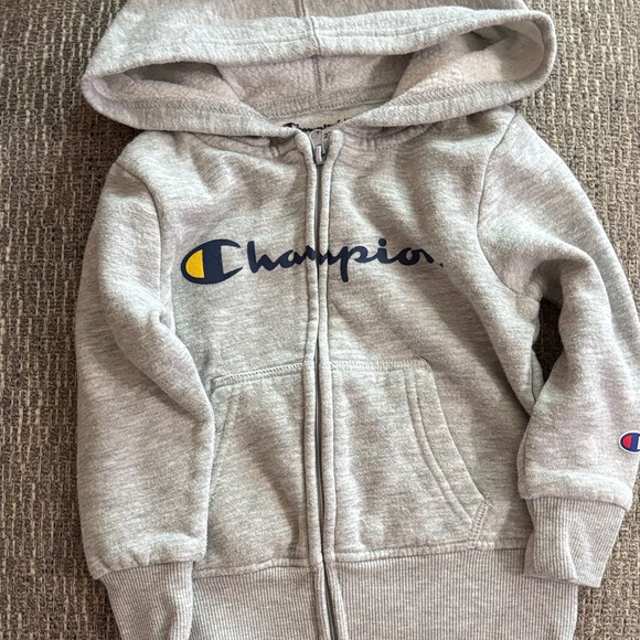 Champion Kids Gray Zip-Up Hoodie - Picture 1 of 2